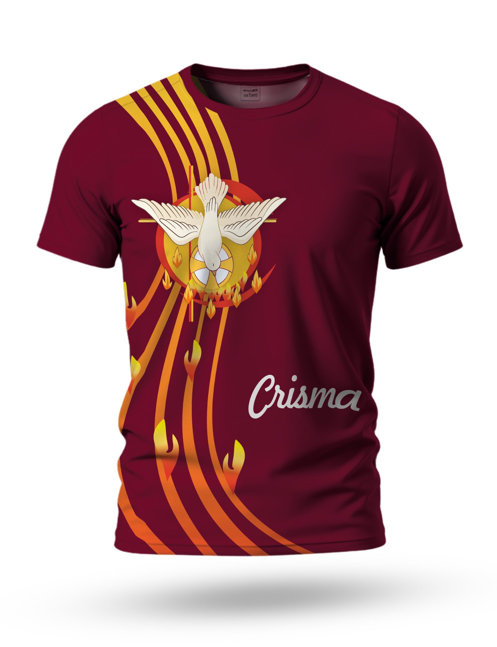 Arte Camiseta Crisma para Sublimação 02 tema vinho