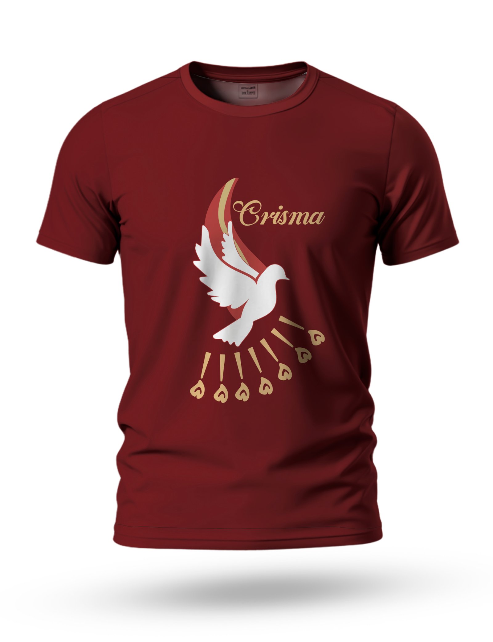 Arte Camiseta Crisma para Sublimação 03 cor vinho