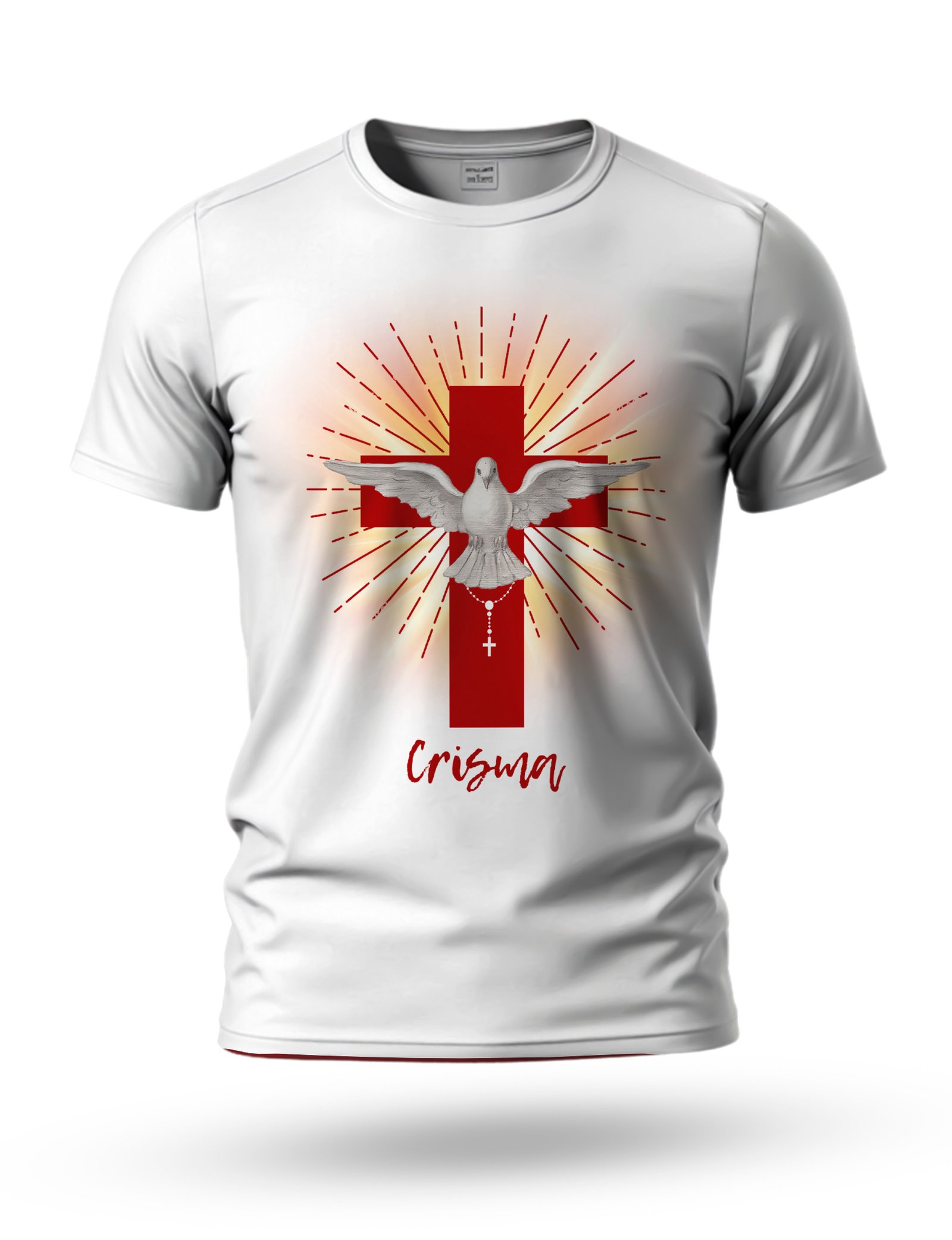 Arte Camiseta Crisma para Sublimação 04 tema branco