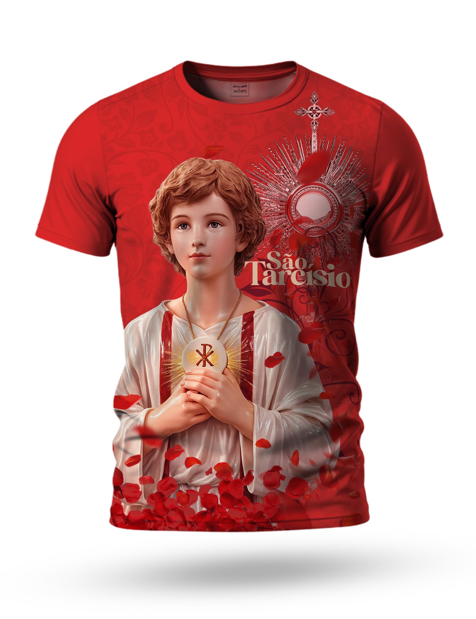 Arte Camiseta de São Tarcísio 03 tema vermelho