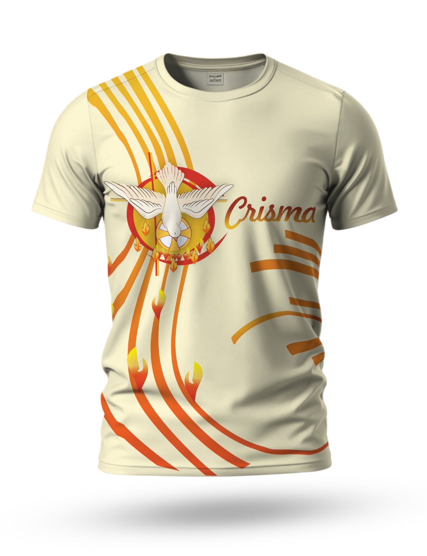 Arte Camiseta Crisma para Sublimação 06 tema bege claro