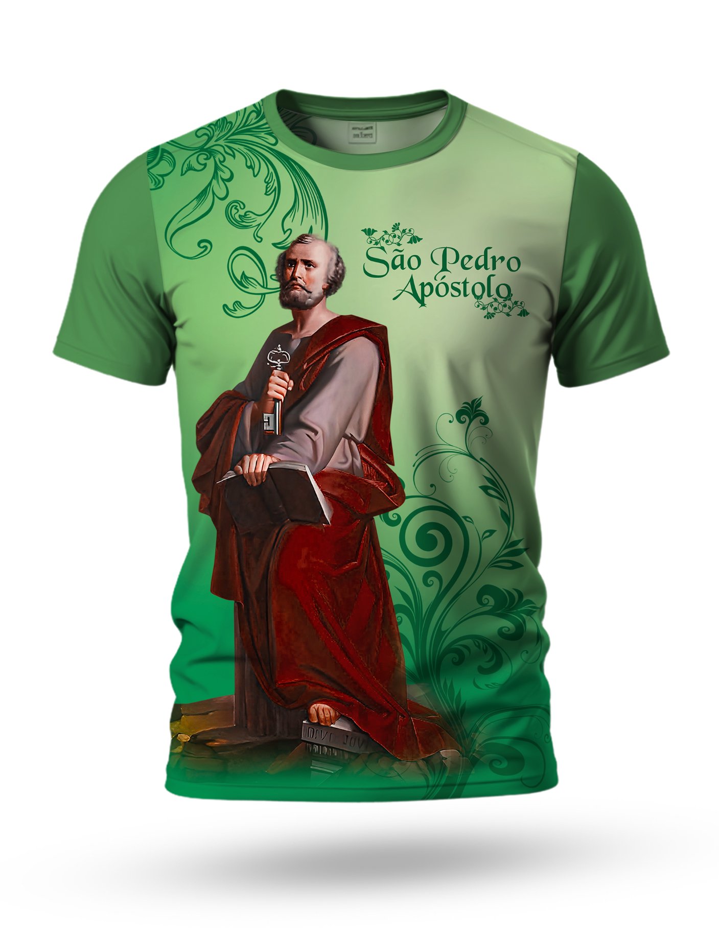 Arte Camiseta São Pedro 06 tema verde