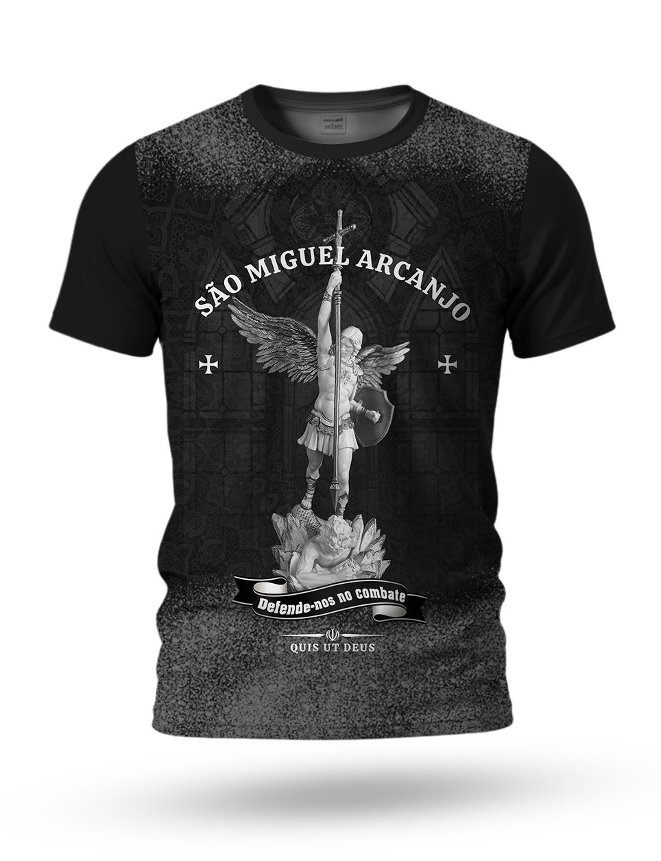 Arte Camiseta de São Miguel Arcanjo 04 tema black