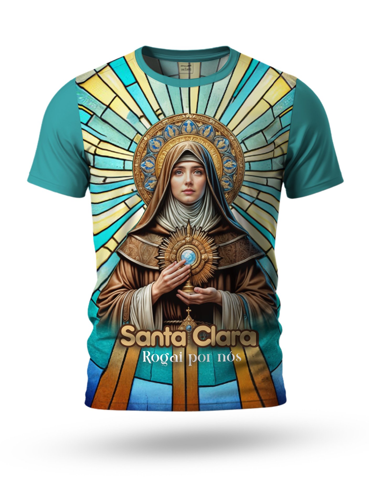 Arte Camiseta de Santa Clara para sublimação 05
