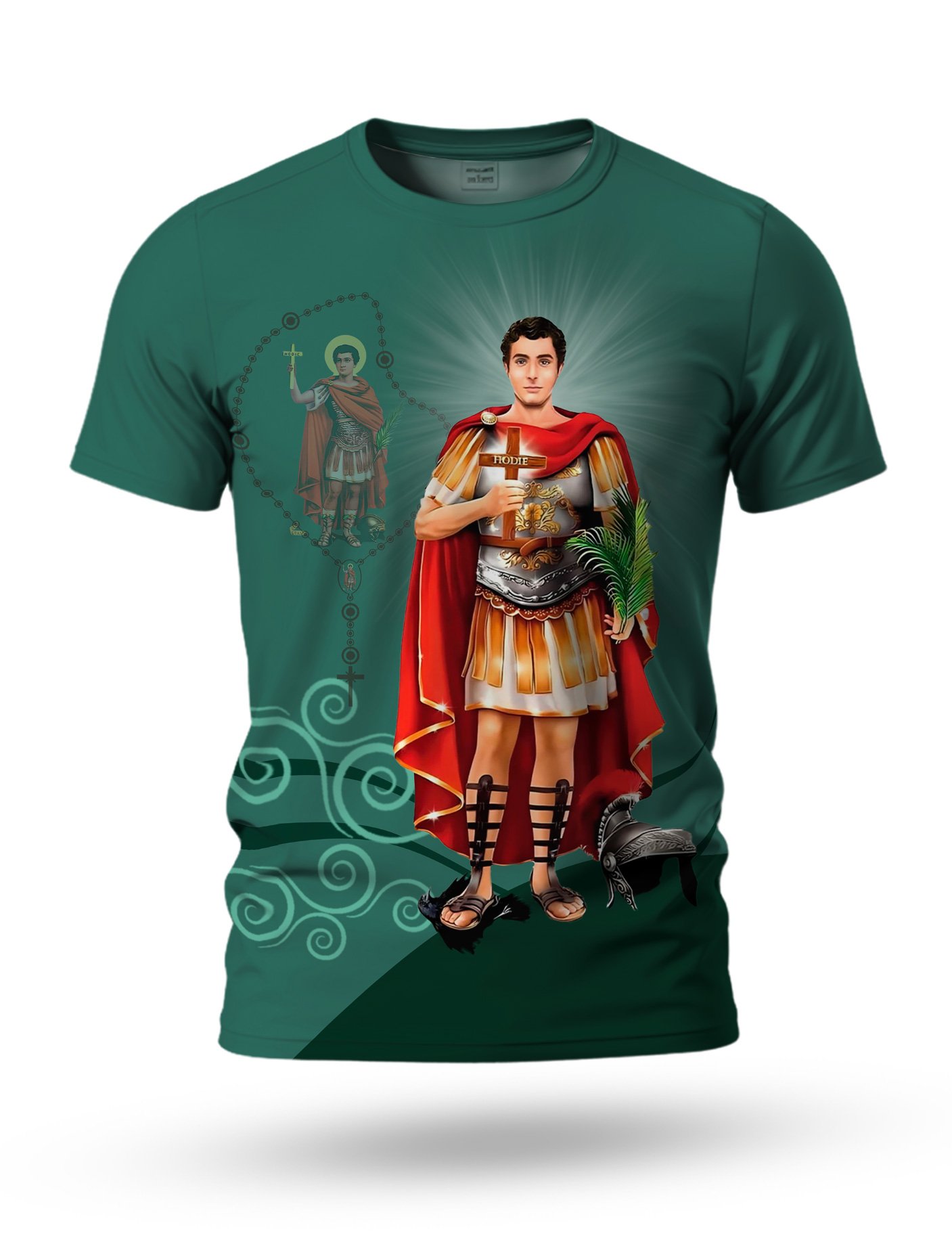 Arte Camiseta Santo Expedito 03 tema verde