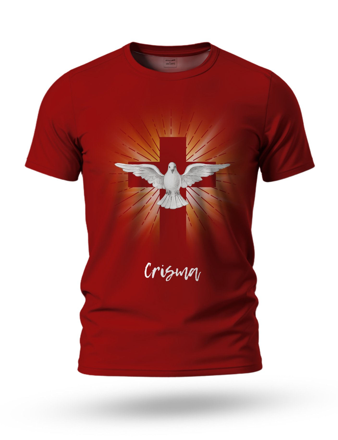 Arte Camiseta Crisma para Sublimação 09 tema vermelho