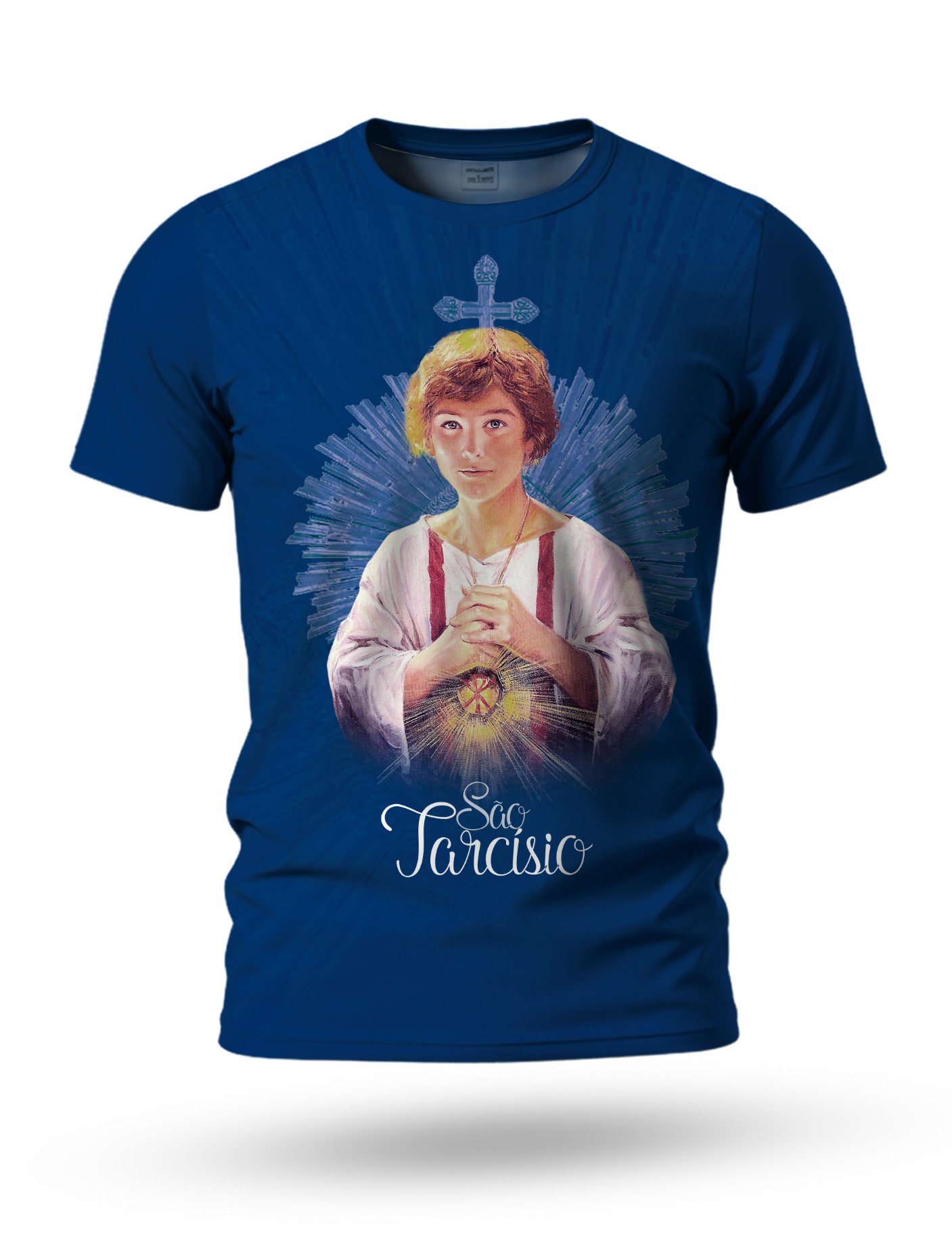 Arte Camiseta de São Tarcísio 09 tema azul
