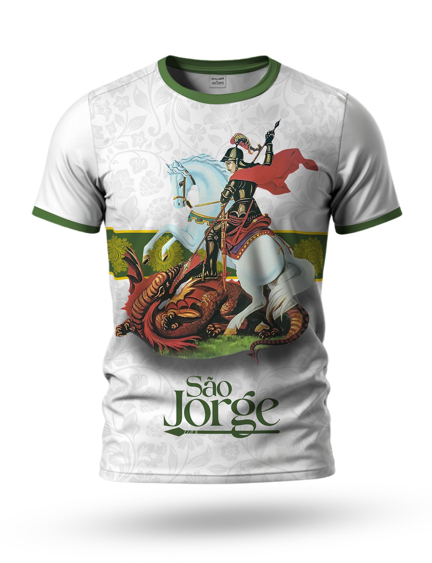 Arte: Arte Camiseta de São Jorge 01 tema branco