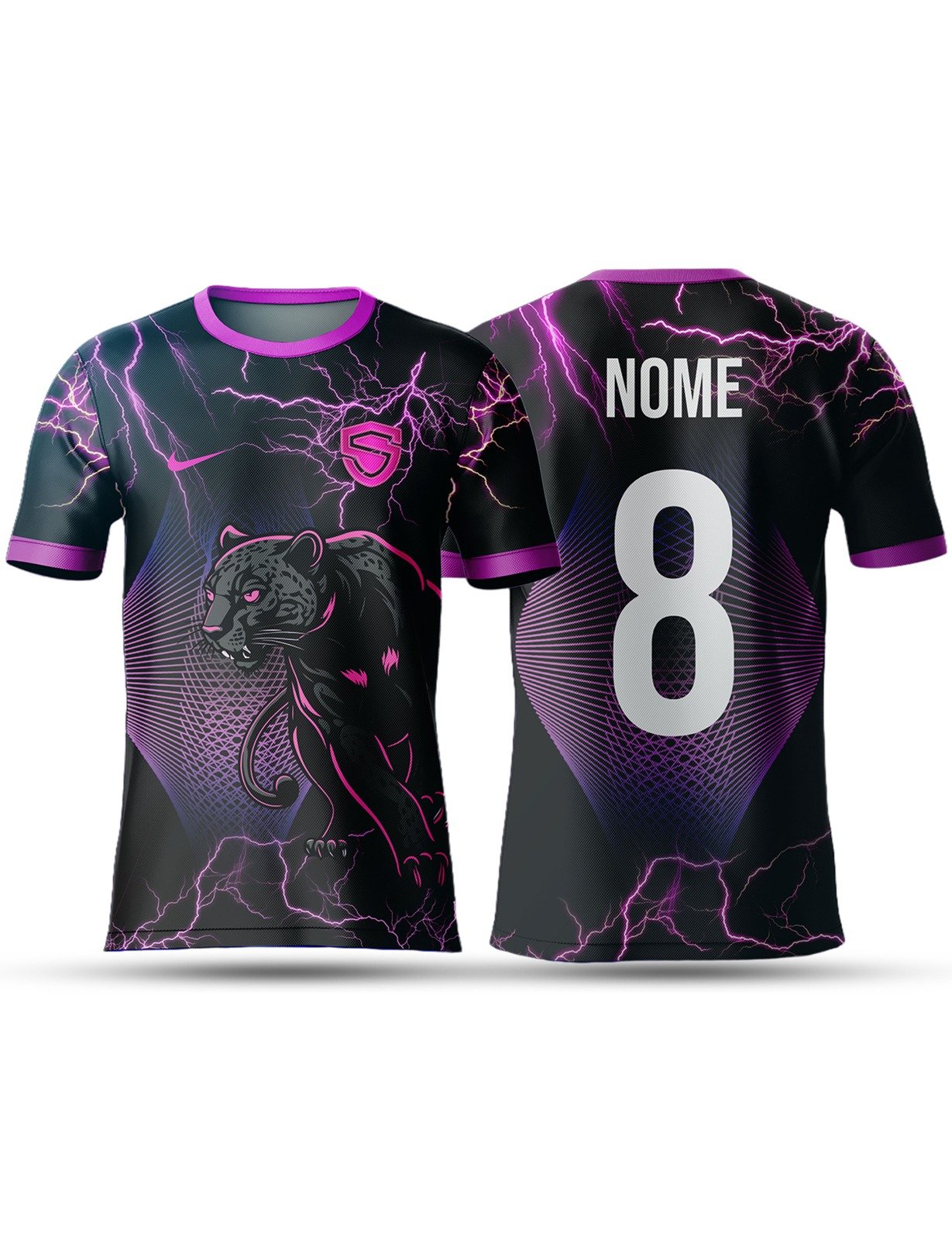 Arte Camiseta Interclasse Tema Pantera para Sublimação 01