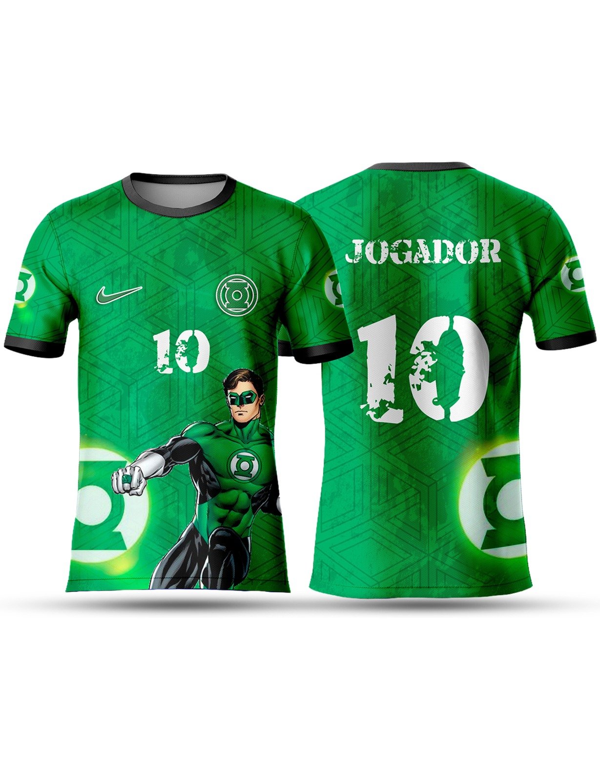 Arte Camiseta Interclasse Tema Lanterna Verde Sublimação 02