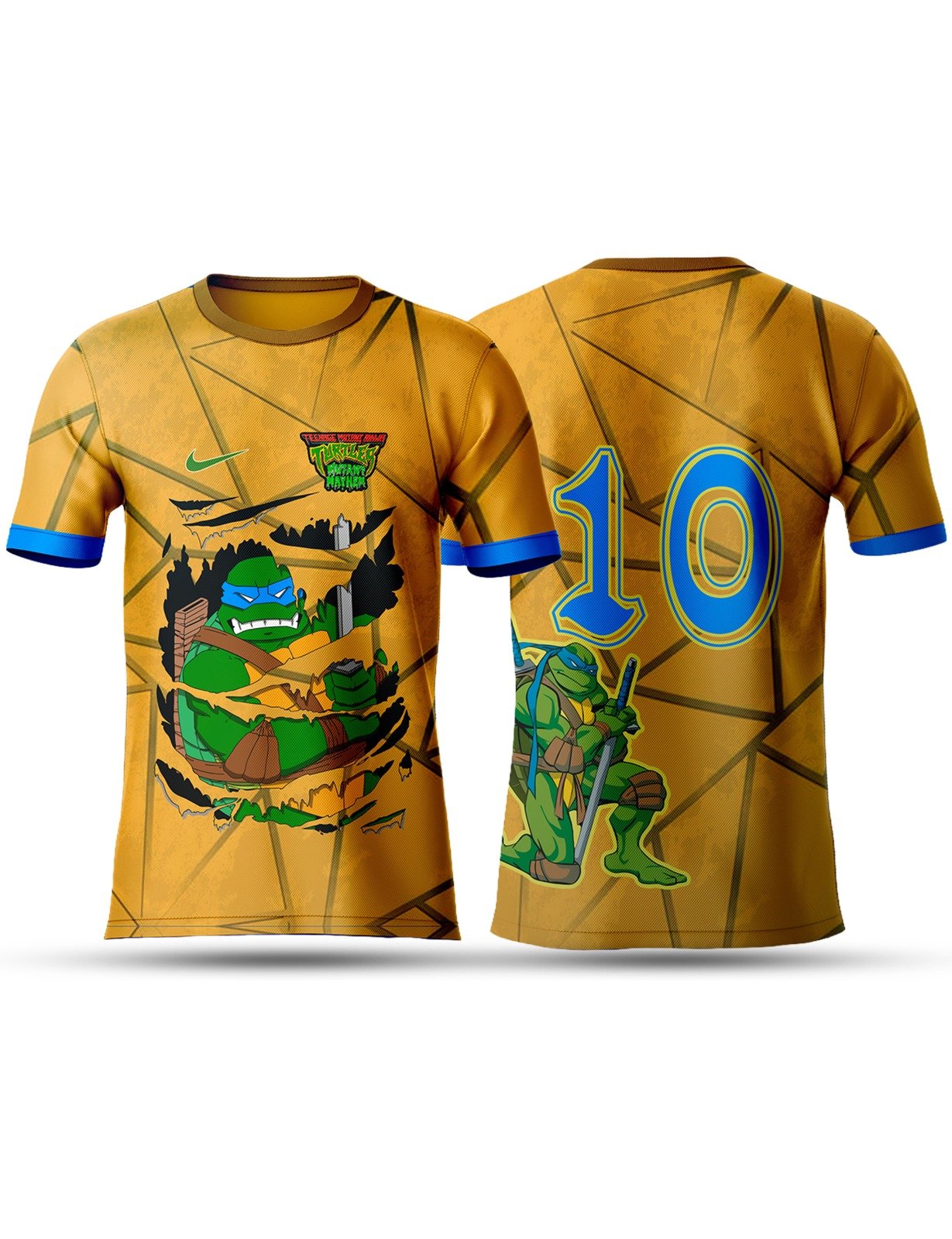 Arte Camiseta Interclasse Tema Tartarugas Ninjas Sublimação 03